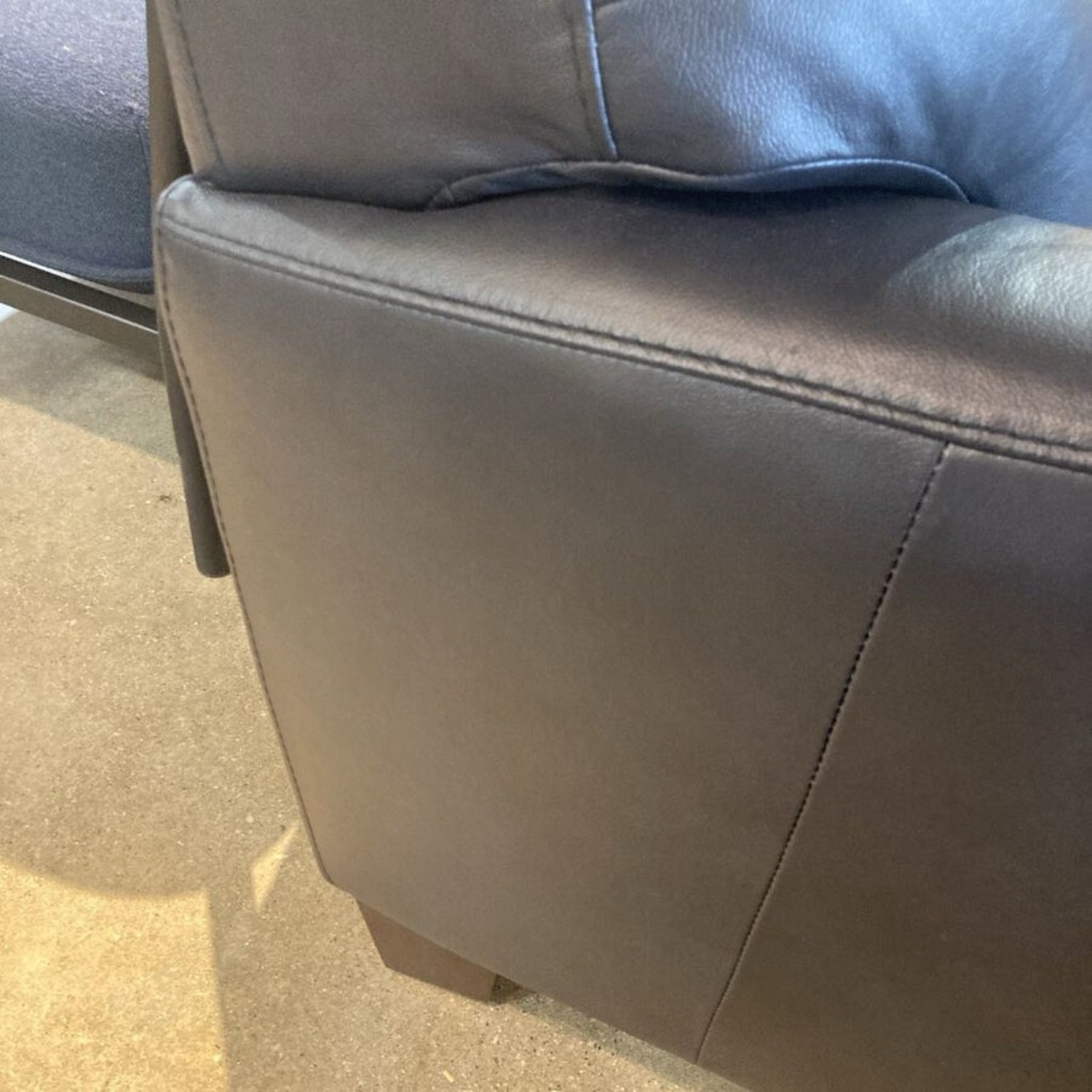 Macy's Kaleb Faux Leather 3-Seat Sofa Black - image-12