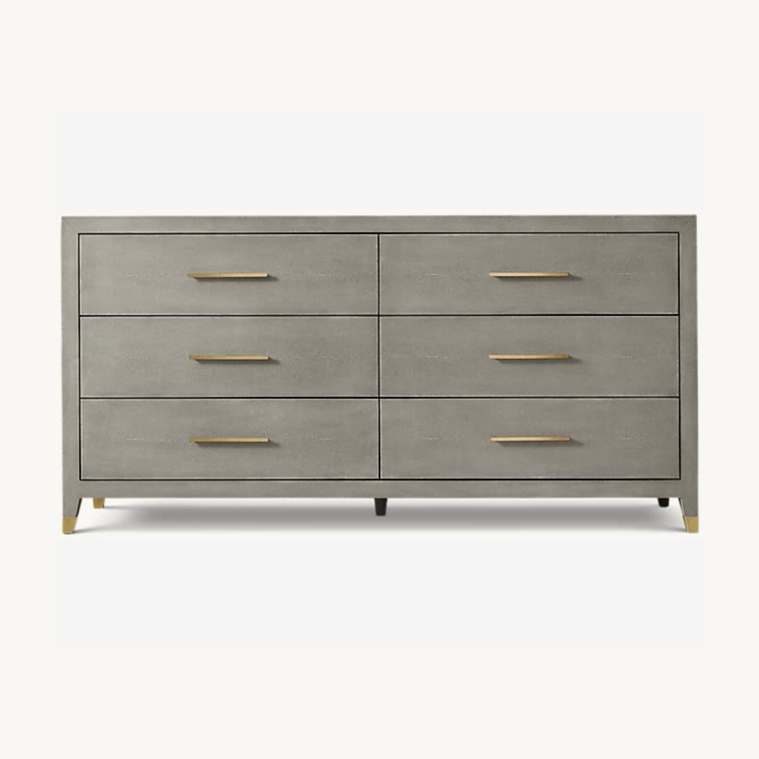 Restoration Hardware Shagreen 6-Drawer Dresser - image-0