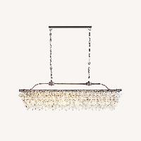 Clarissa Light Gray Glass Ceiling Lamp