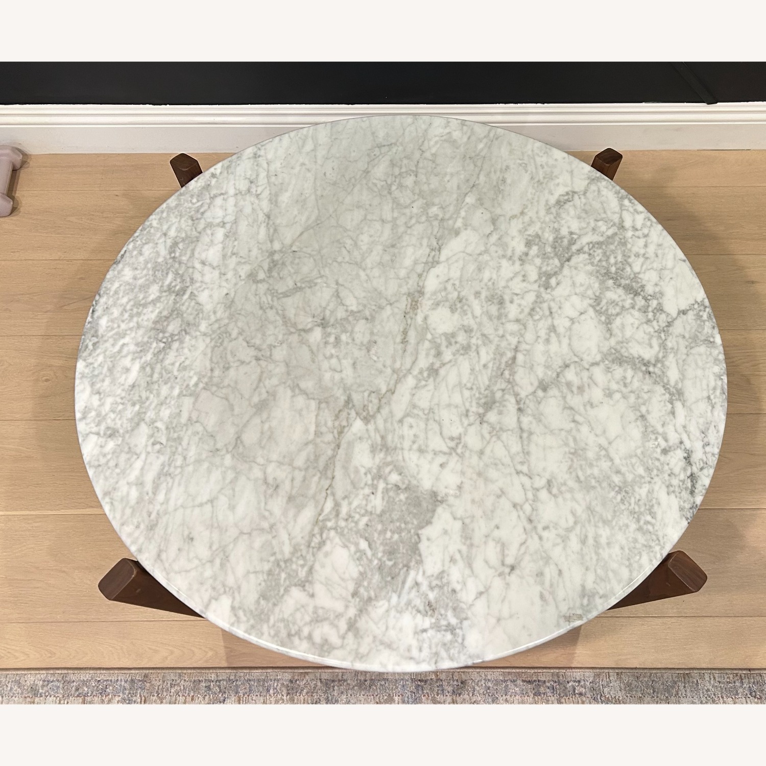 Design Within Reach White Marble Coffee Table - image-3