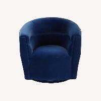 Haute House Home  Blue Velvet Accent Chair