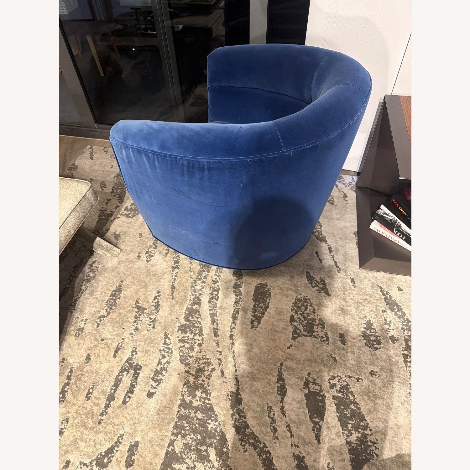 Haute House Home  Blue Velvet Accent Chair - image-6