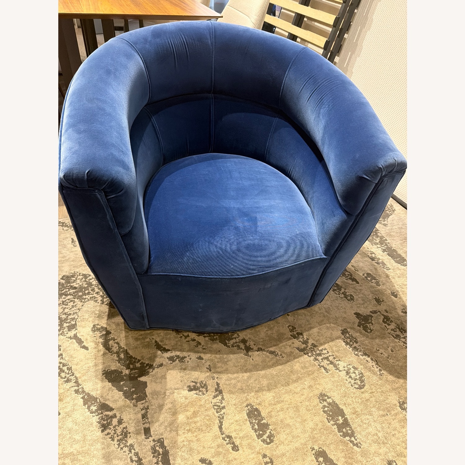 Haute House Home  Blue Velvet Accent Chair - image-1