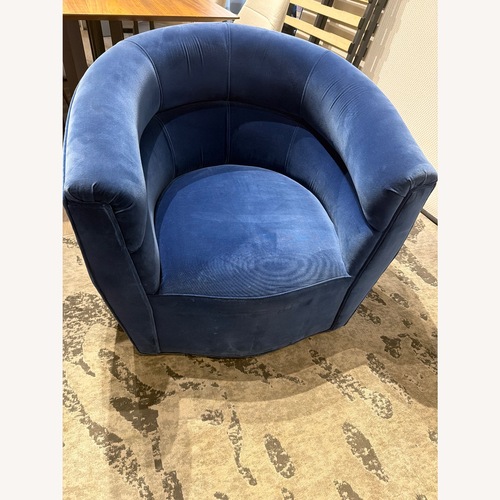 Used Haute House Home Blue Velvet Accent Chair for sale on AptDeco