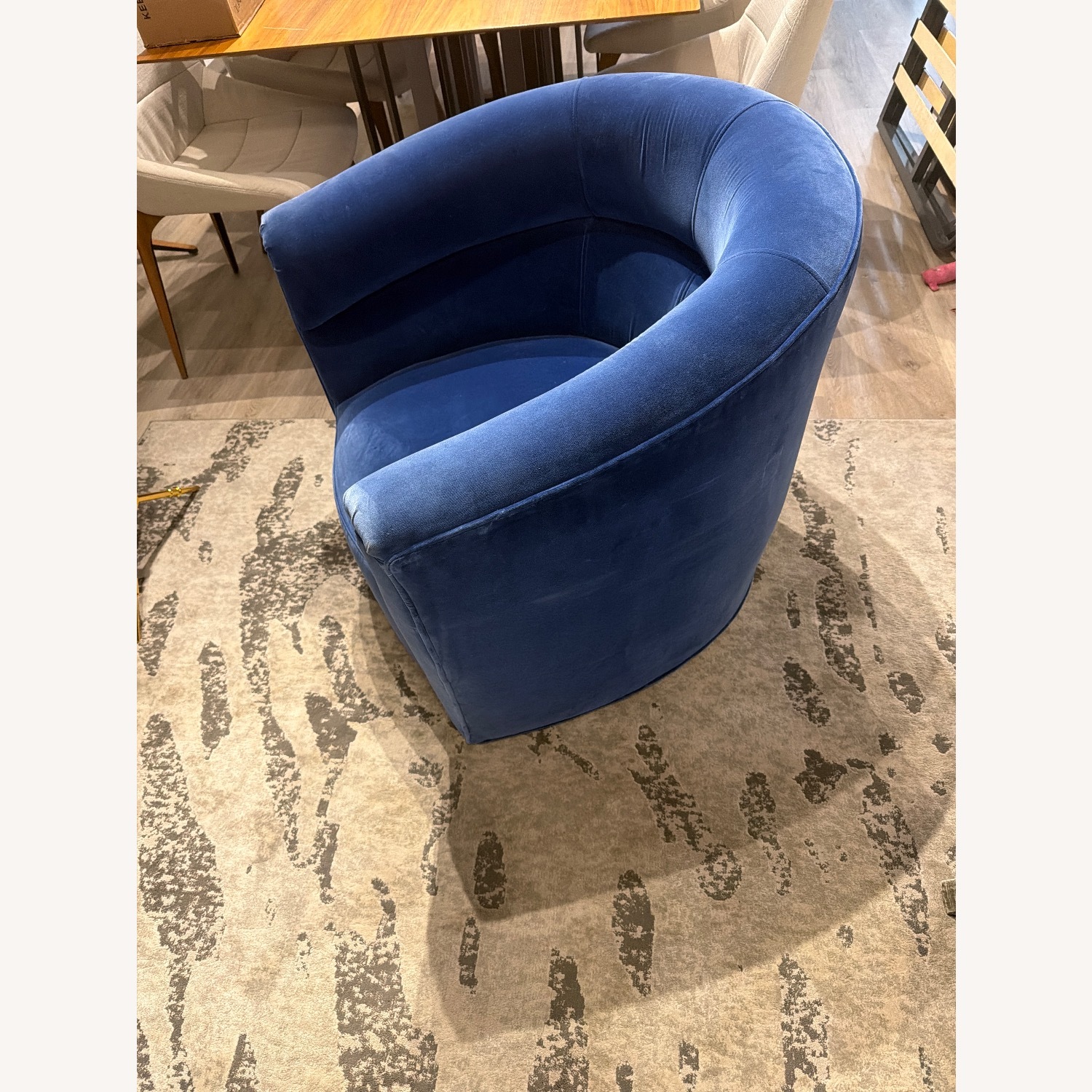 Haute House Home  Blue Velvet Accent Chair - image-3