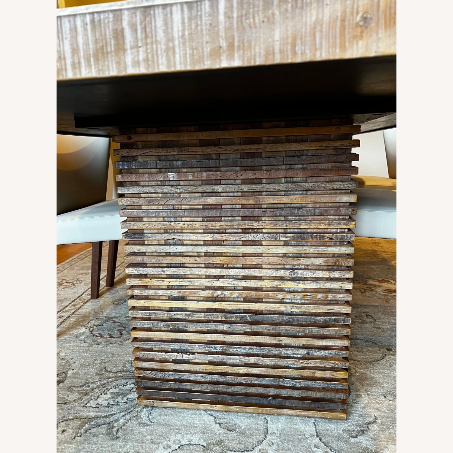 Crate & Barrel Paloma Dark Brown Wood Dining Table - image-2