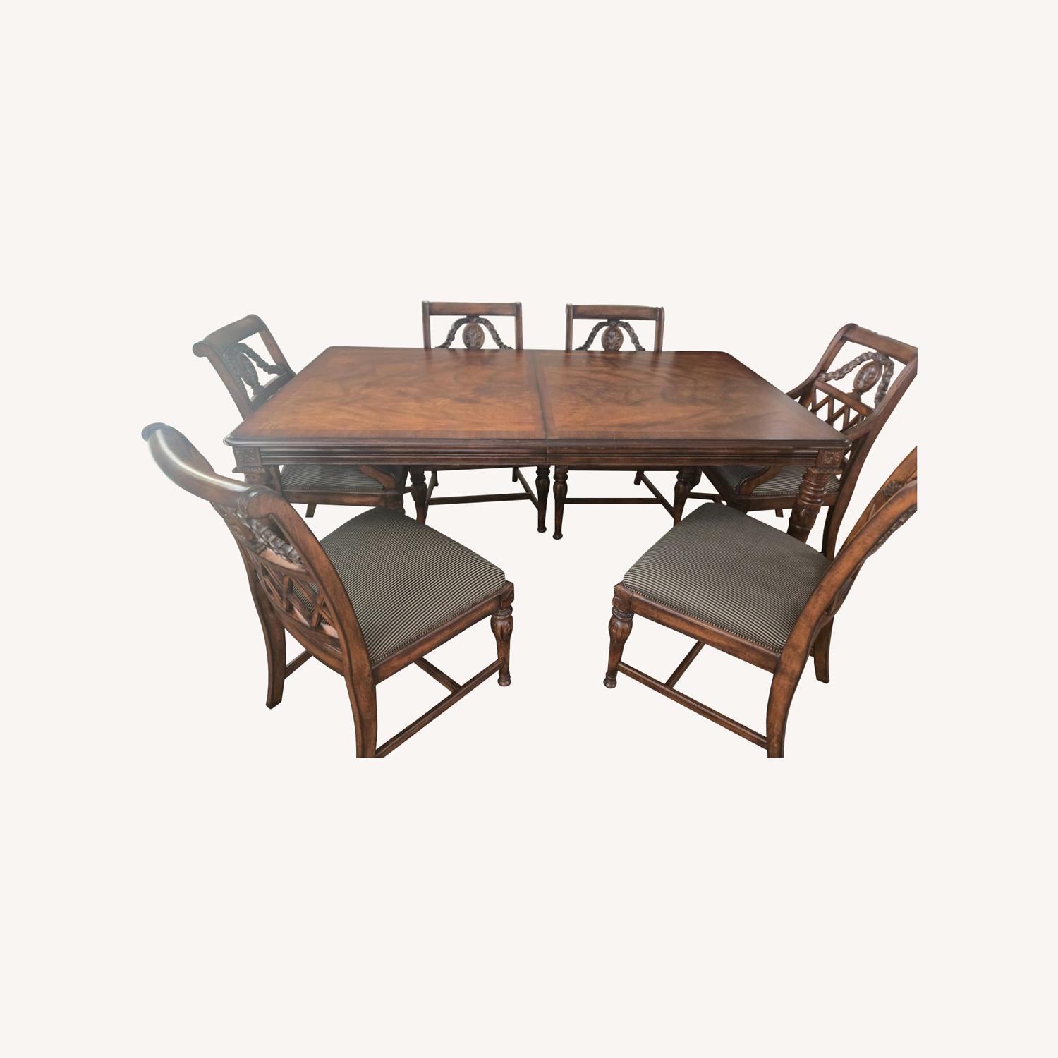 Walnut Dining Set – Table + 6 Chairs - image-0
