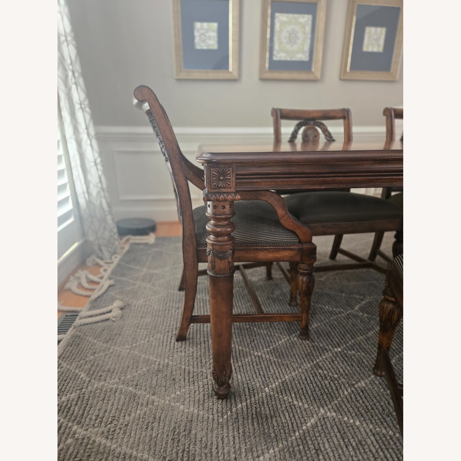 Walnut Dining Set – Table + 6 Chairs - image-2