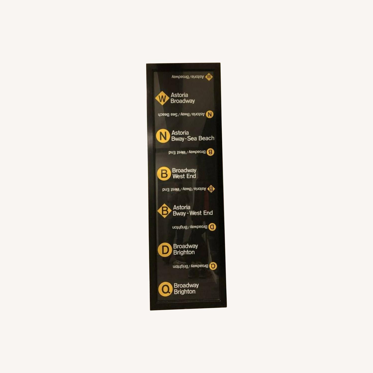 Authentic NYC Subway Rollsign Art - image-0