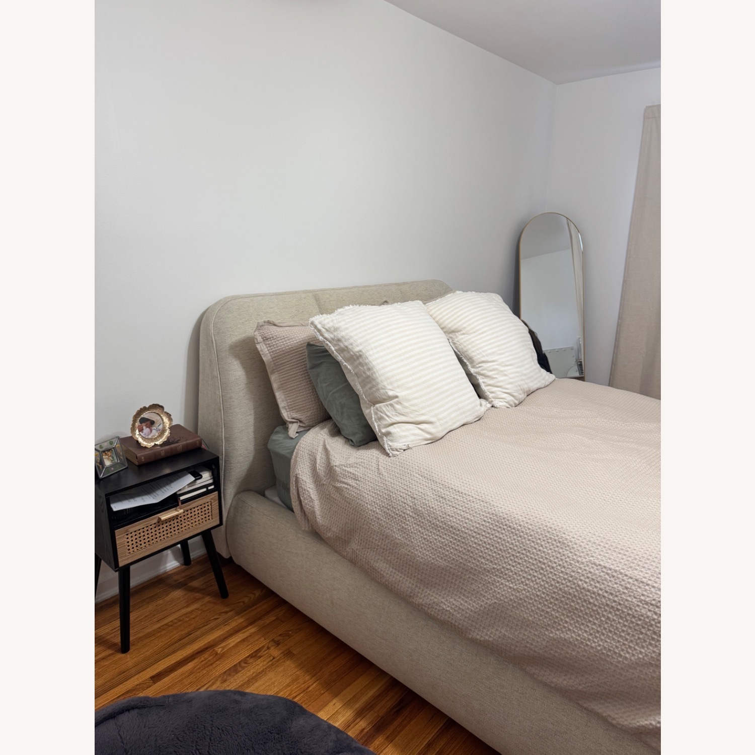 Arhaus Kinnan Bed Natural Fabric Queen Bed - image-5