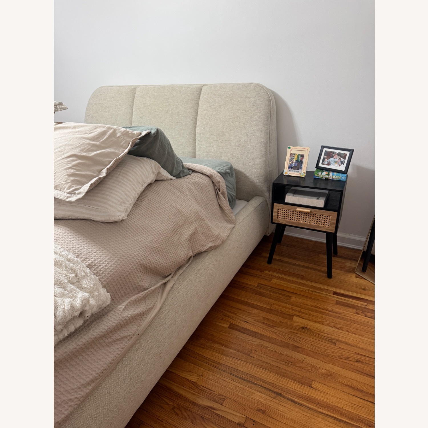 Arhaus Kinnan Bed Natural Fabric Queen Bed - image-8