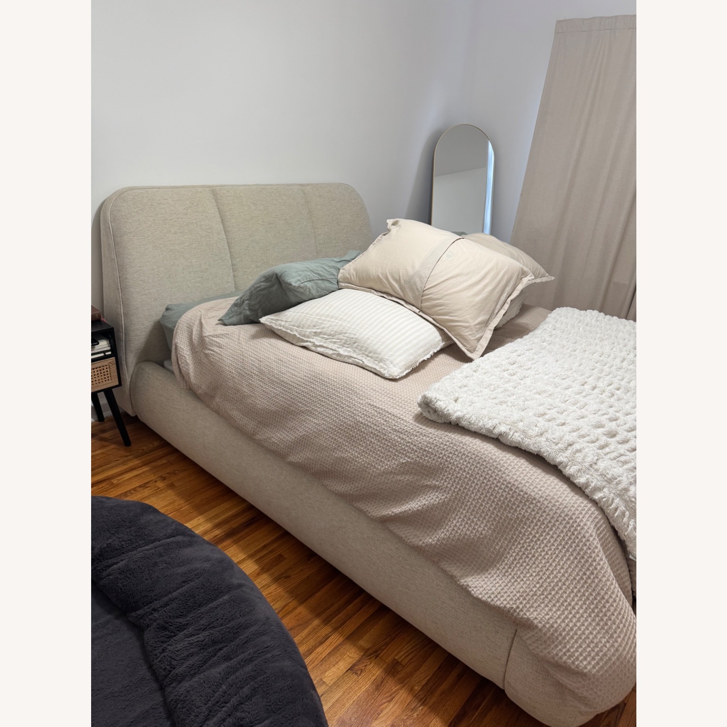 Arhaus Kinnan Bed Natural Fabric Queen Bed - image-9
