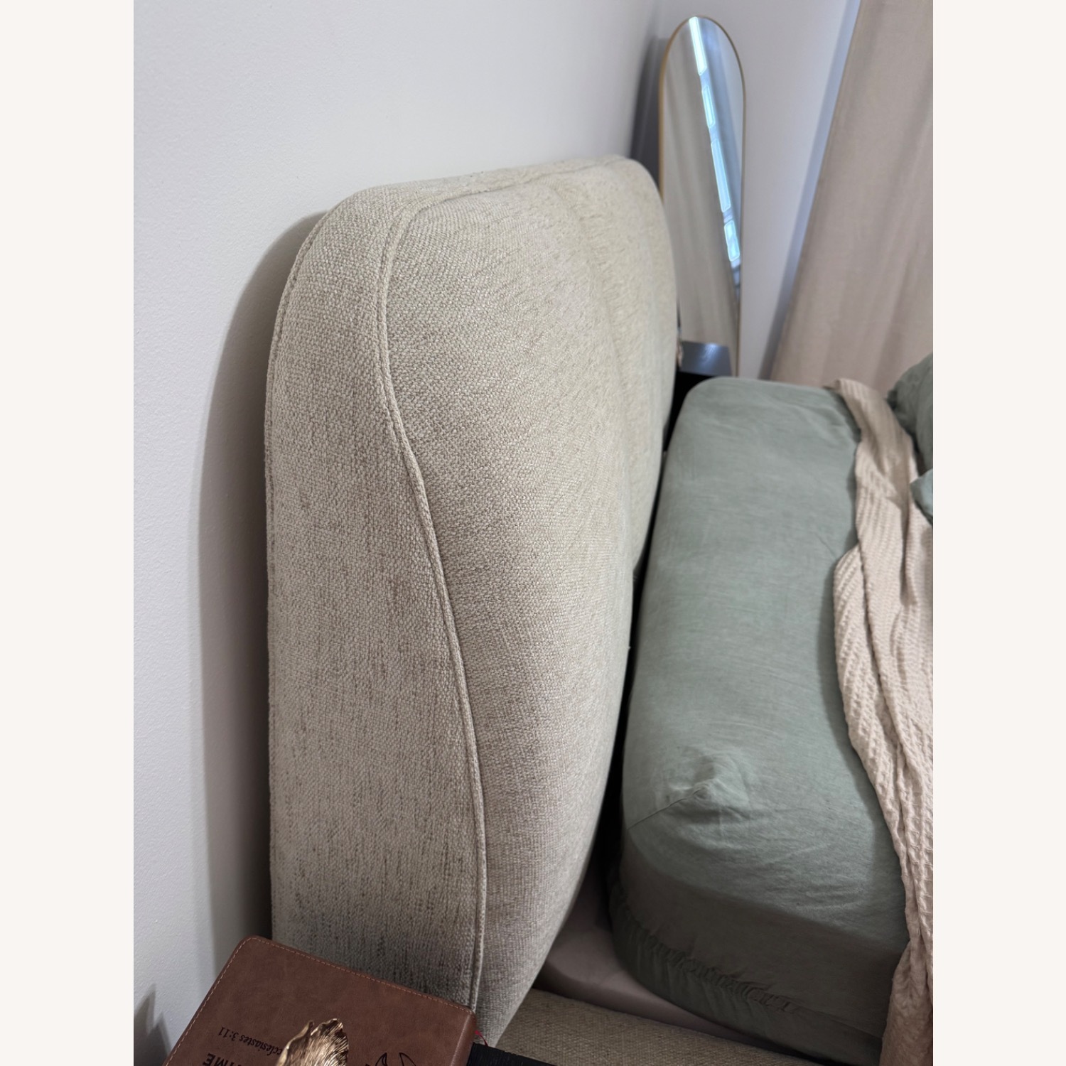 Arhaus Kinnan Bed Natural Fabric Queen Bed - image-3