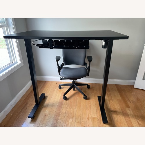 Used Flexispot Black Desk for sale on AptDeco