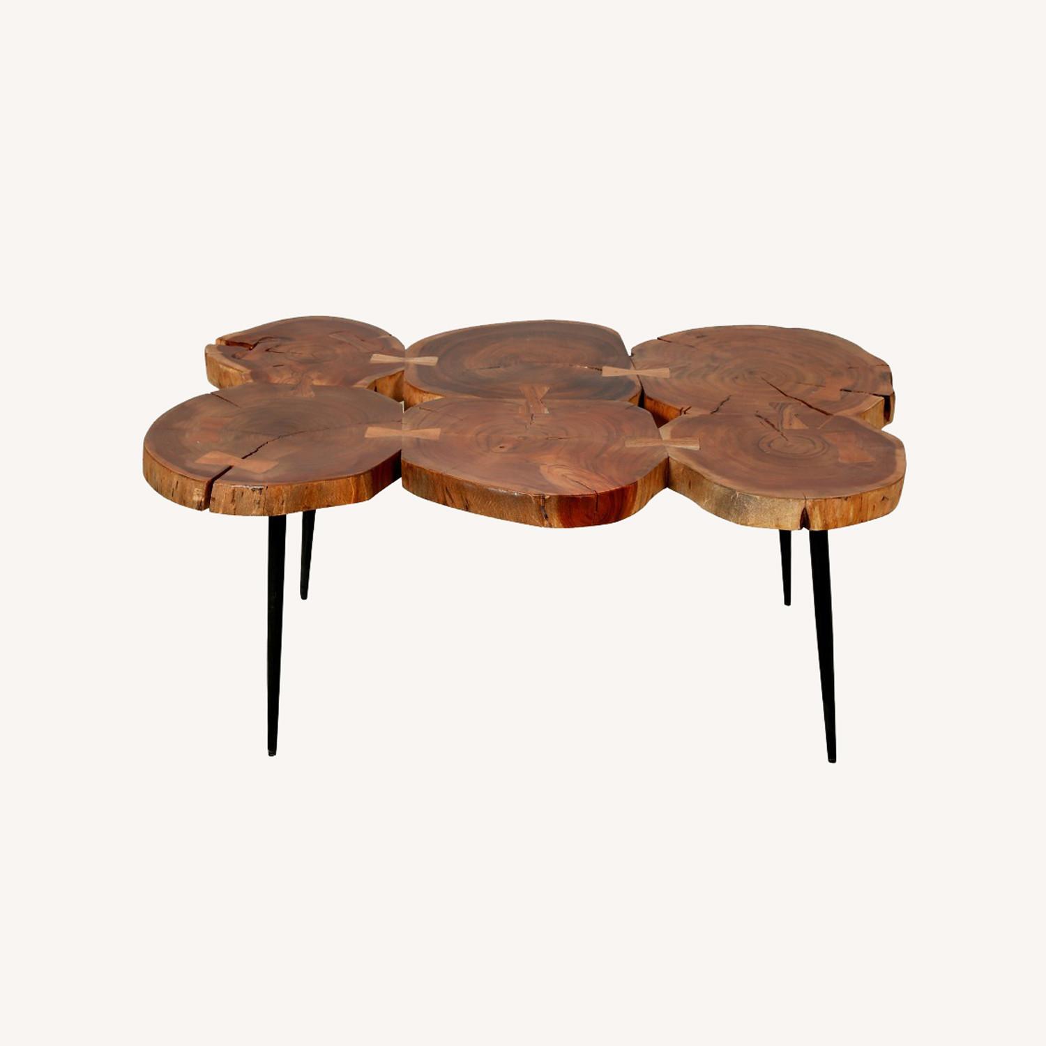 Natural Wood Coffee Table - image-0
