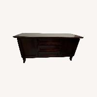 Dark Brown Wood Sideboard
