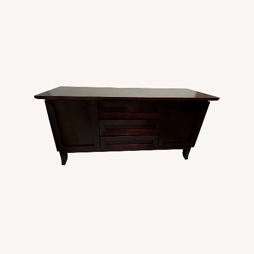 Used Dark Brown Wood Sideboard for sale on AptDeco