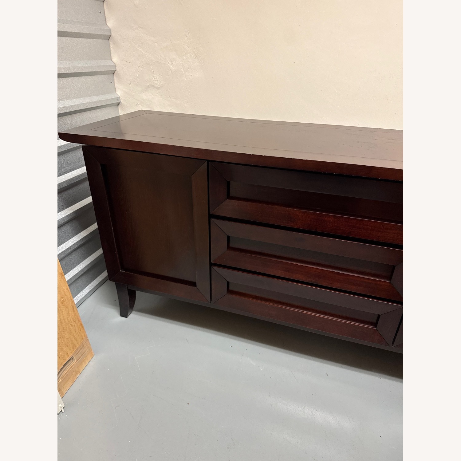 Dark Brown Wood Sideboard - image-2