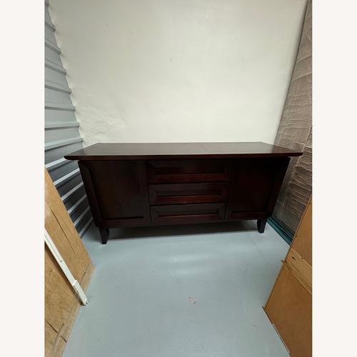 Used Dark Brown Wood Sideboard for sale on AptDeco