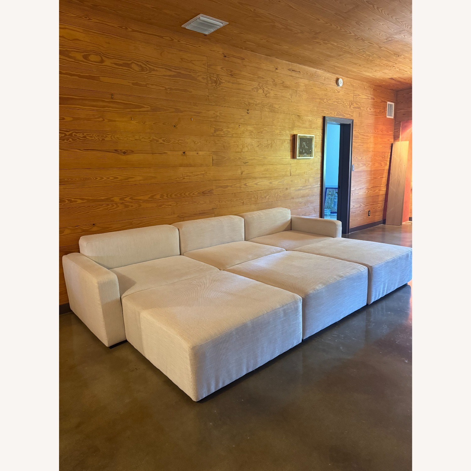 Gus Modern Natural Fabric 3+ Piece Sectional - image-1