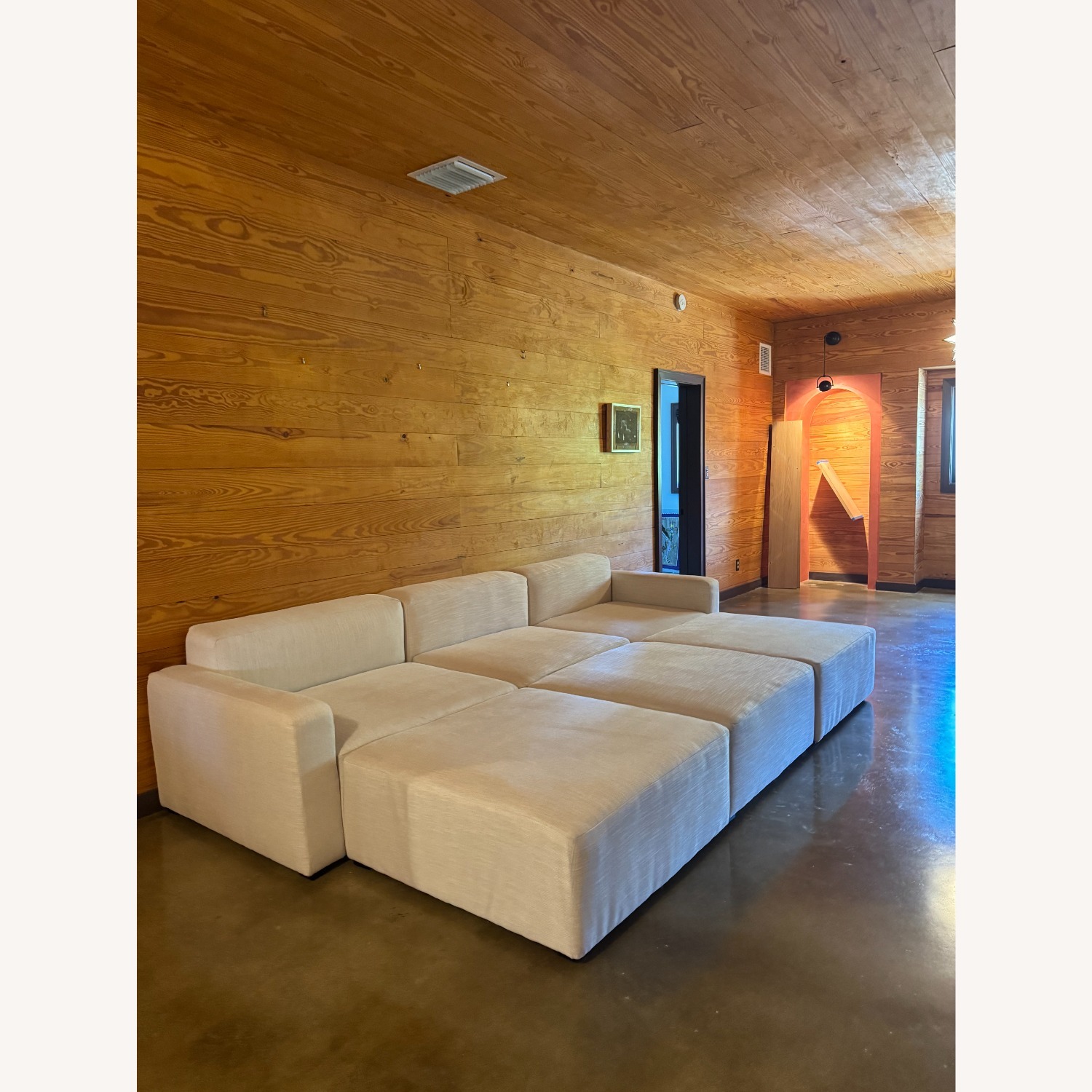 Gus Modern Natural Fabric 3+ Piece Sectional - image-3