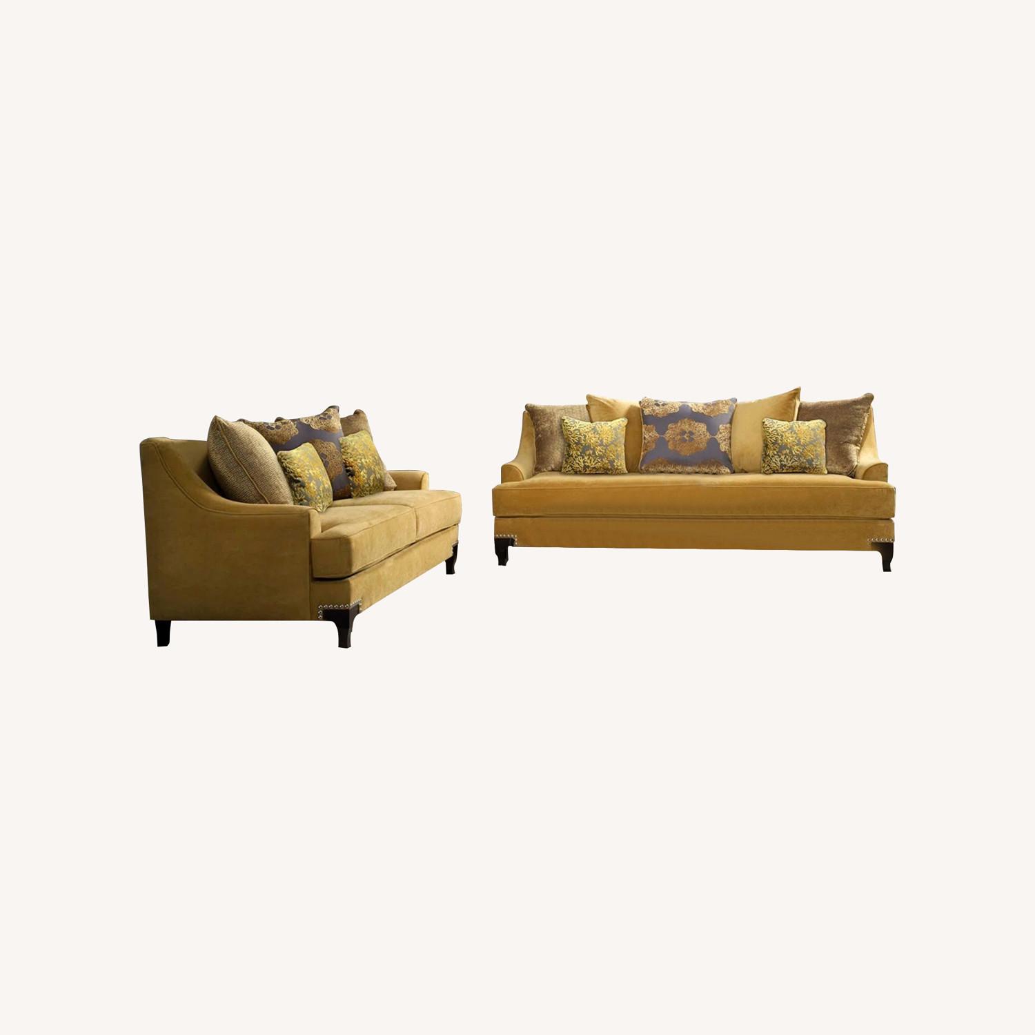 3 Seat Sofa and Cushions - image-0