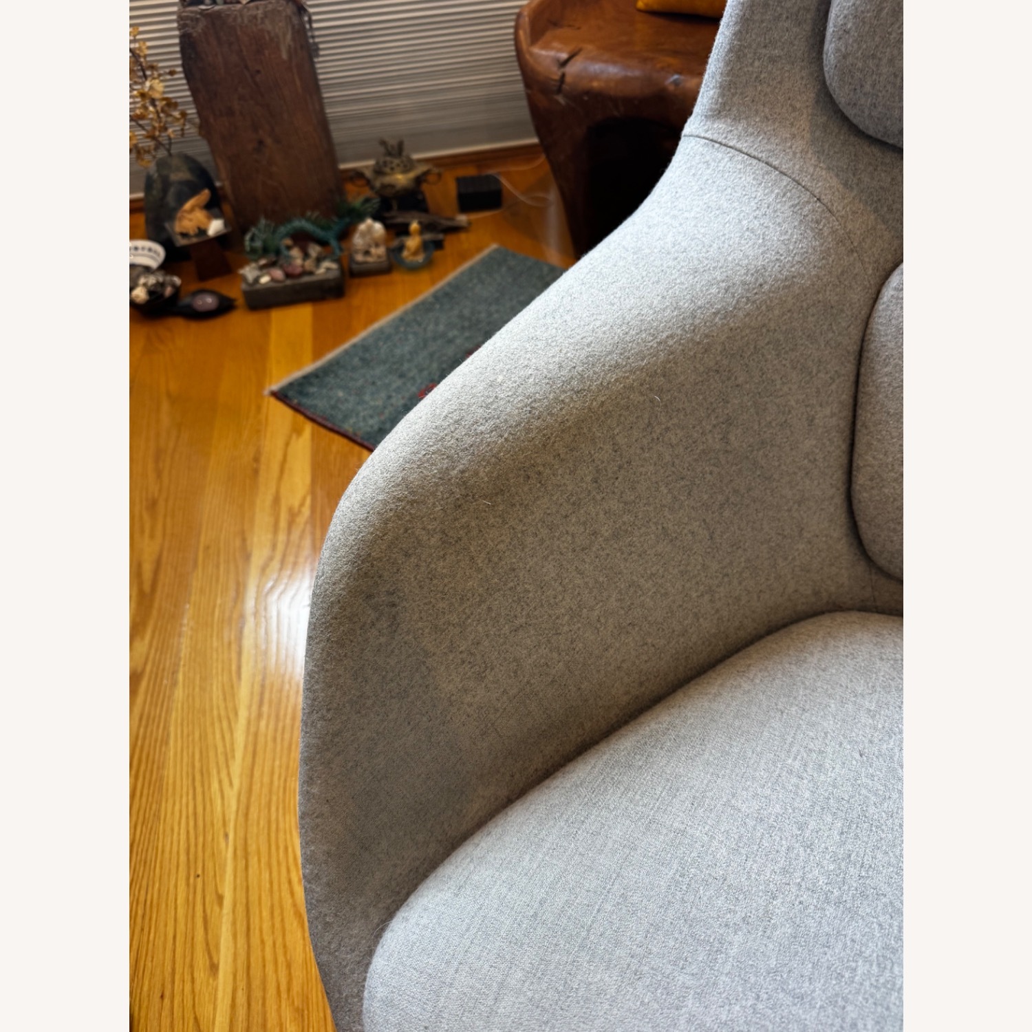 Herman Miller Sriad Light Gray Fabric Ottoman - image-4