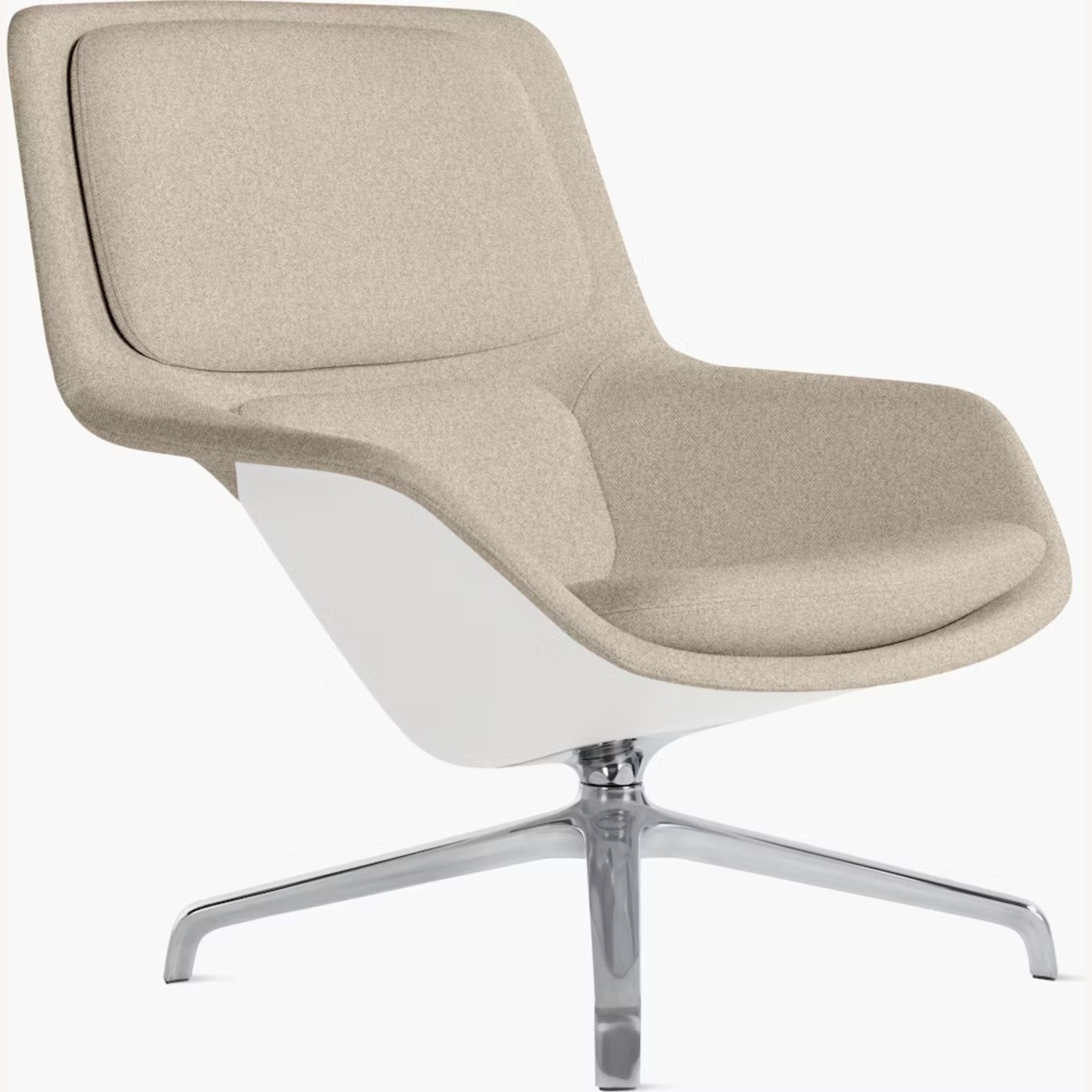 Herman Miller Sriad Light Gray Fabric Ottoman - image-9