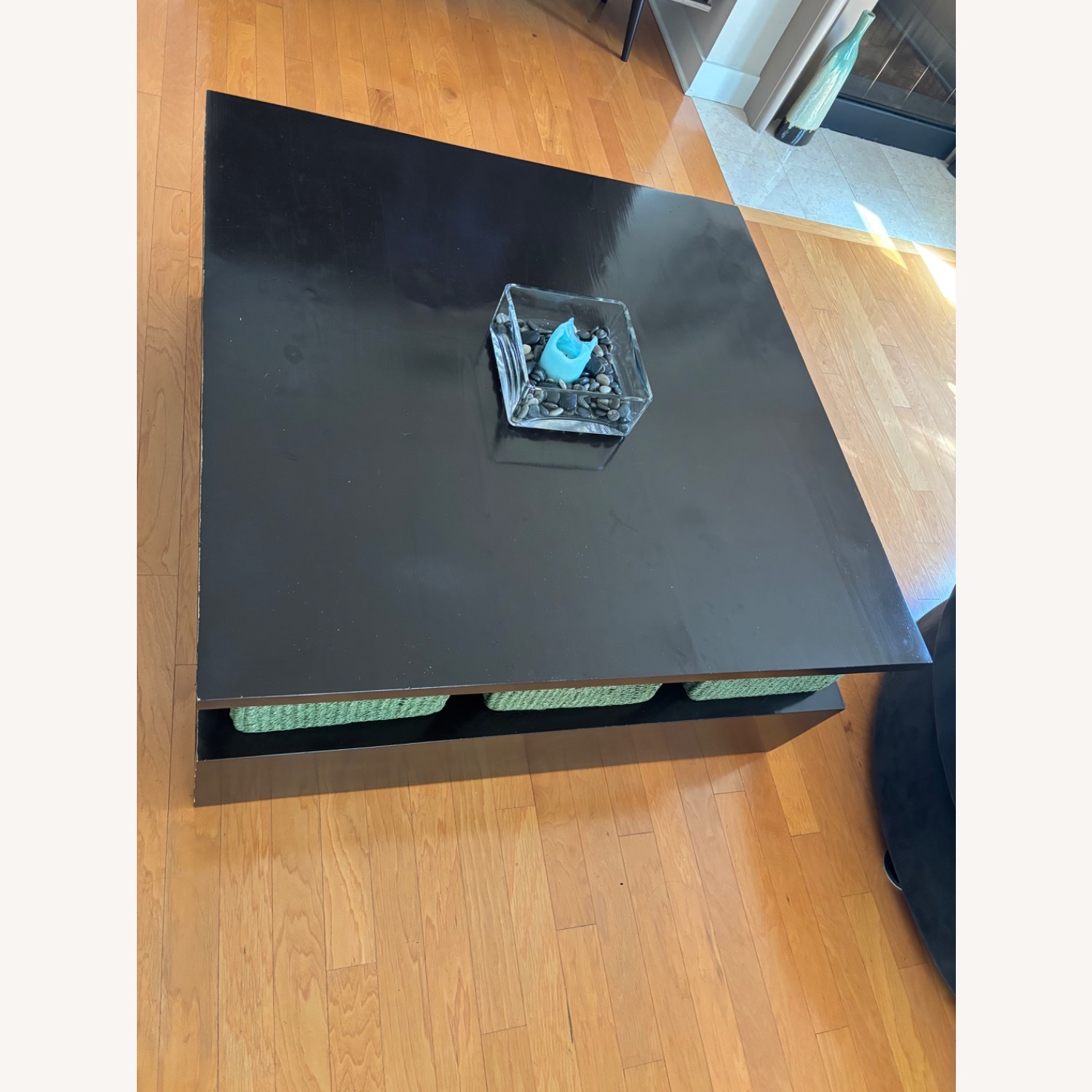 Pampa Zig Zag Dark Brown Wood Coffee Table - image-2