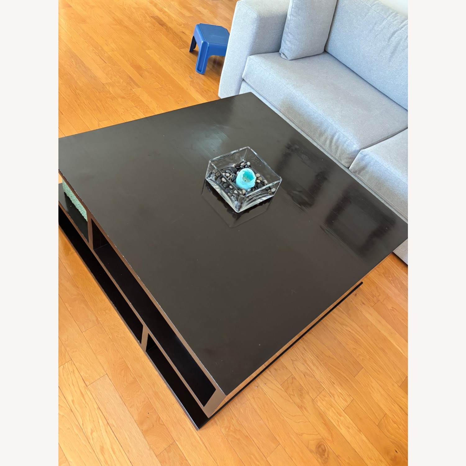 Pampa Zig Zag Dark Brown Wood Coffee Table - image-3