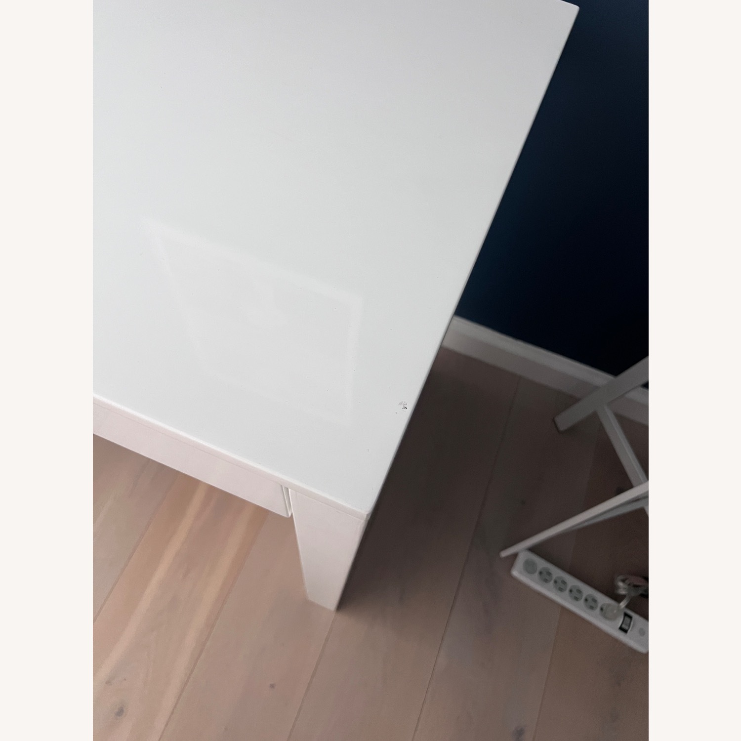 CB2 Runway White Lacquer Desk - image-5