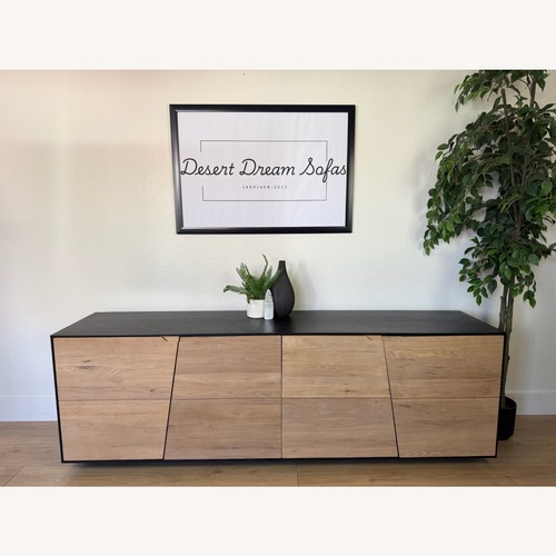 Used Moe's Home Instinct Light Brown Wood Sideboard for sale on AptDeco