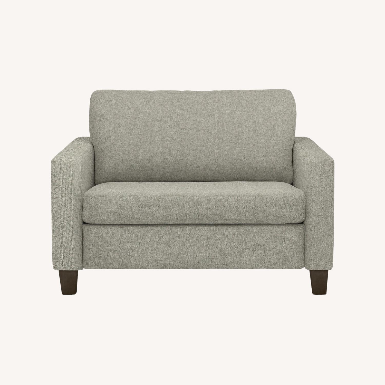 Room & Board Berlin Light Gray Fabric Sleeper Sofa - image-0
