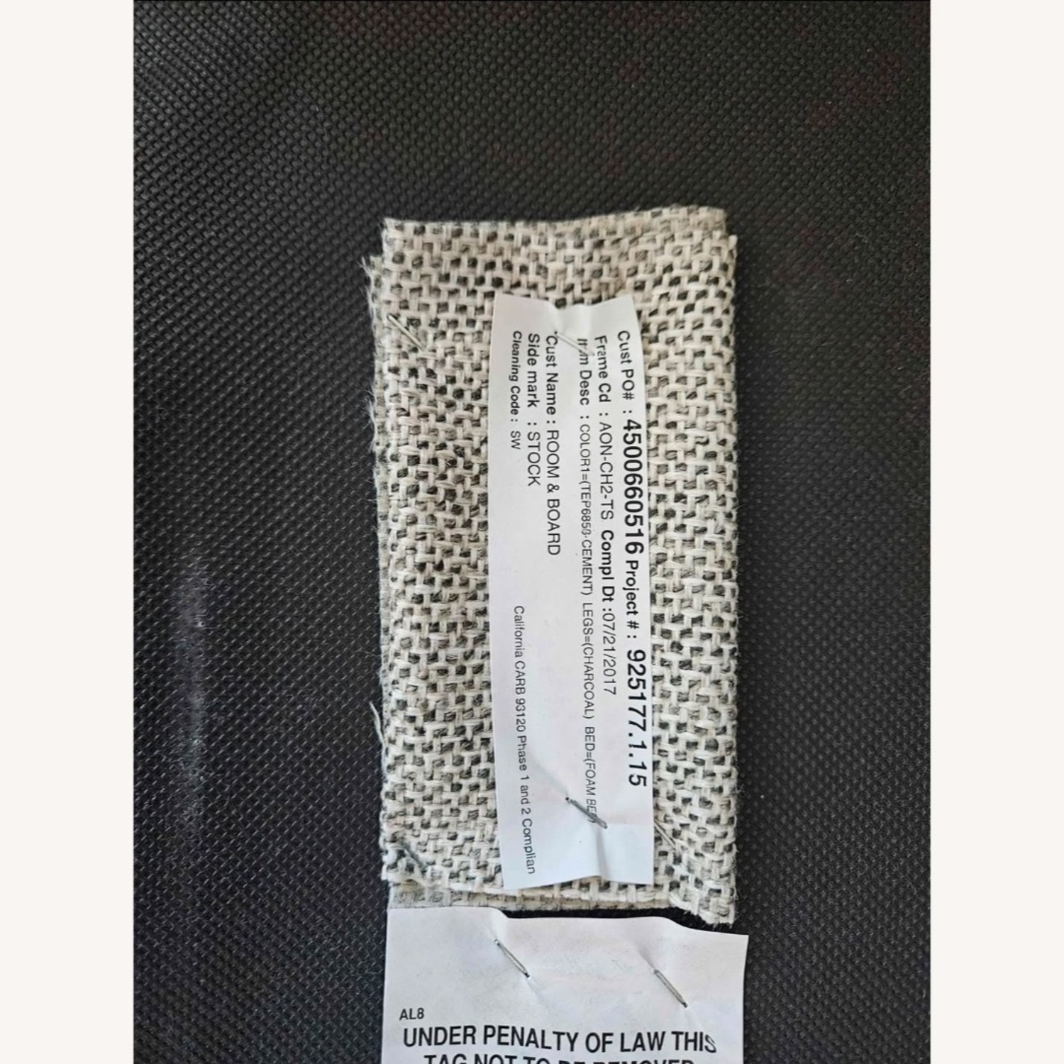 Room & Board Berlin Light Gray Fabric Sleeper Sofa - image-3