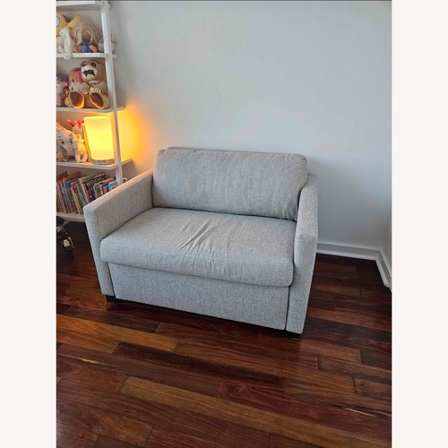 Used Room & Board Berlin Light Gray Fabric Sleeper Sofa for sale on AptDeco