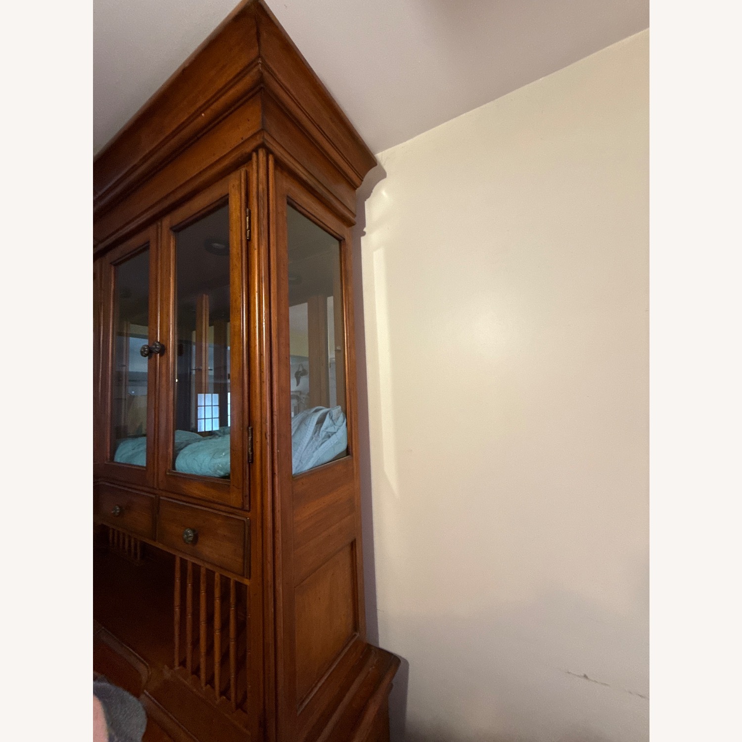 Tommy Bahama Dark Brown Wood Buffet/Hutch - image-3