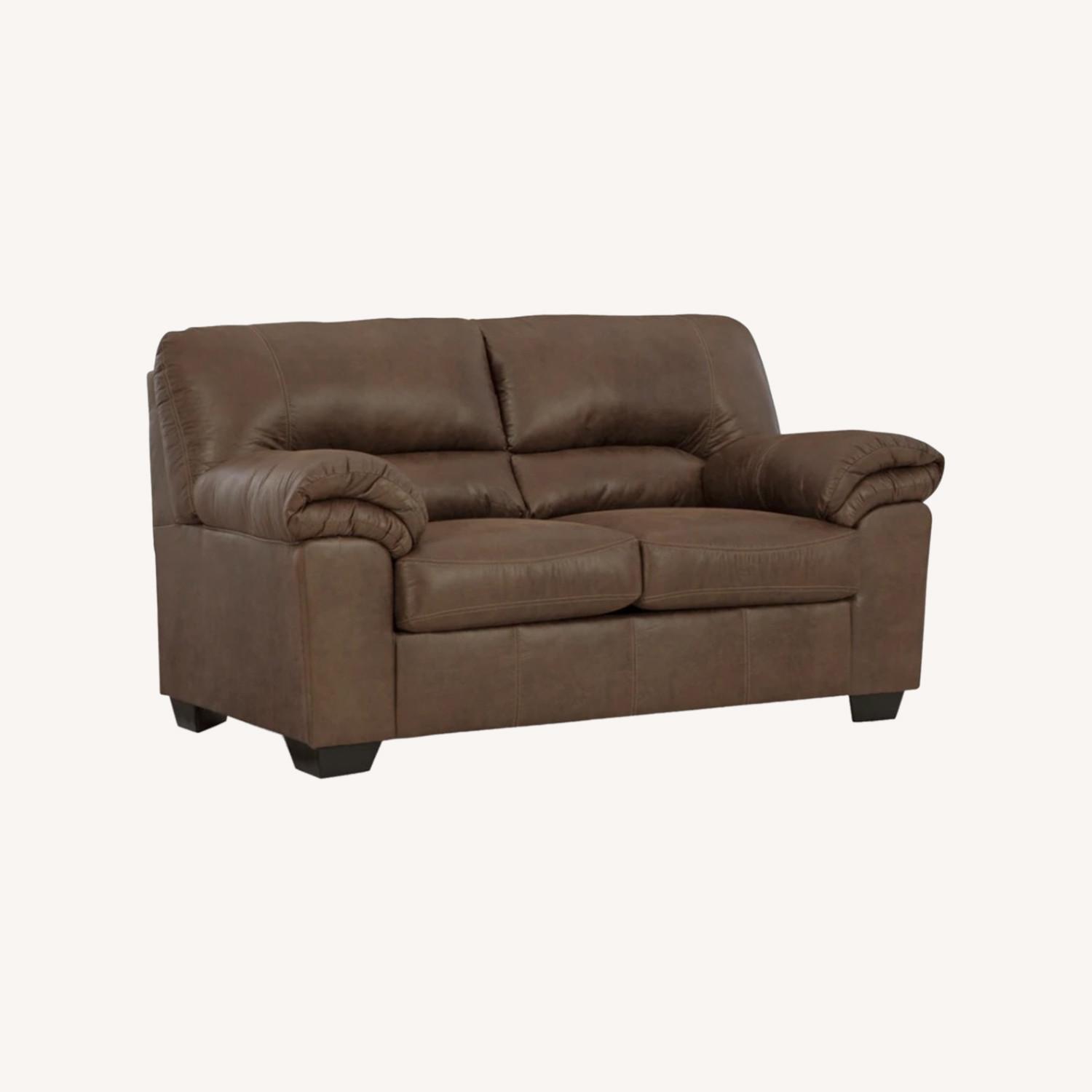 Picture of Ashley Furniture Bladen Dark Brown Loveseat - AptDeco