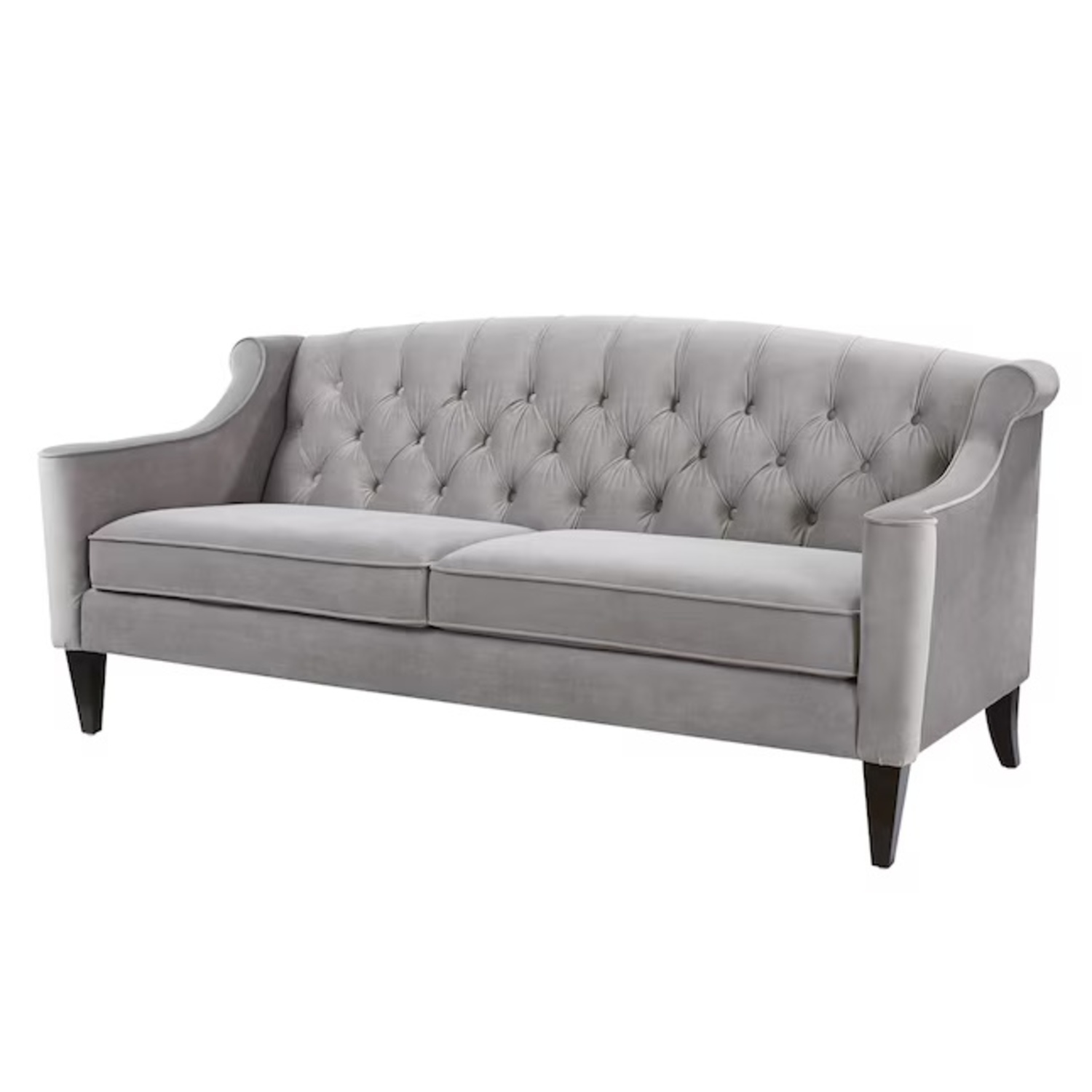 Tufted Button Blue Gray Sofa  - image-9