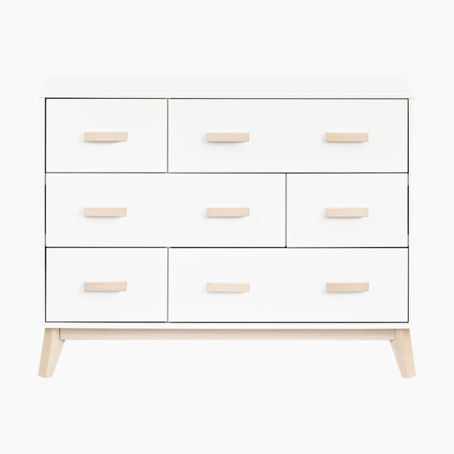 Babyletto Scoot White and Natural Wood Dresser - image-4