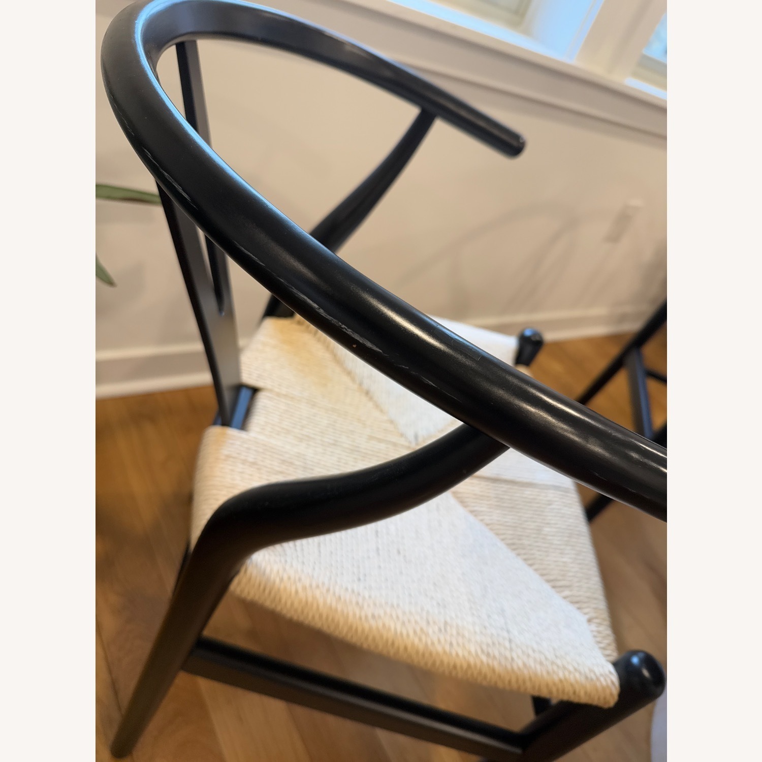 Poly and Bark Weave Natural Wood Dining Chairs - image-3