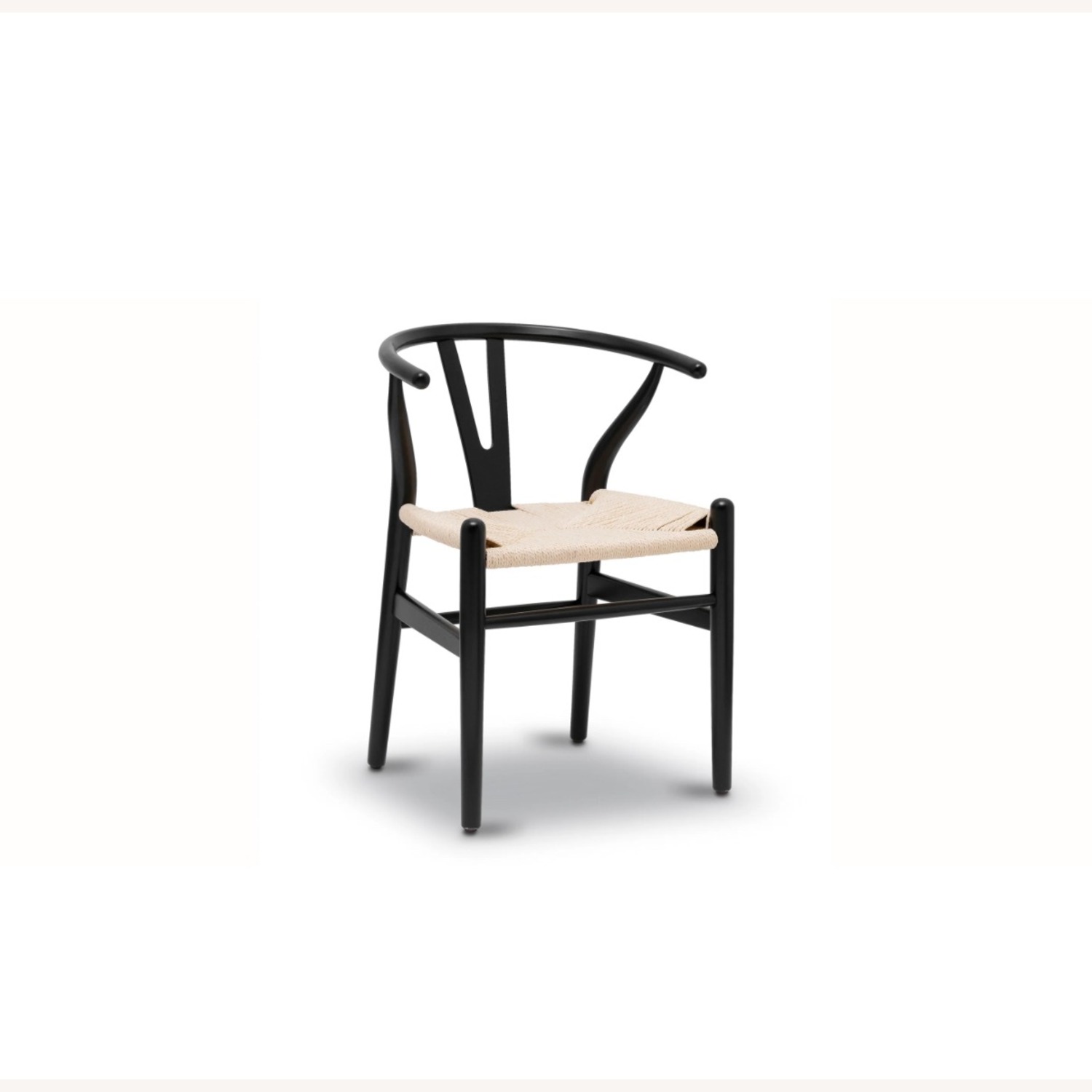 Poly and Bark Weave Natural Wood Dining Chairs - image-1