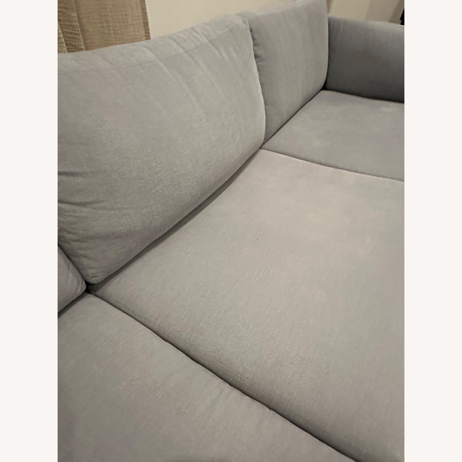 Vintage Gray Sofa Completely Redone - image-2