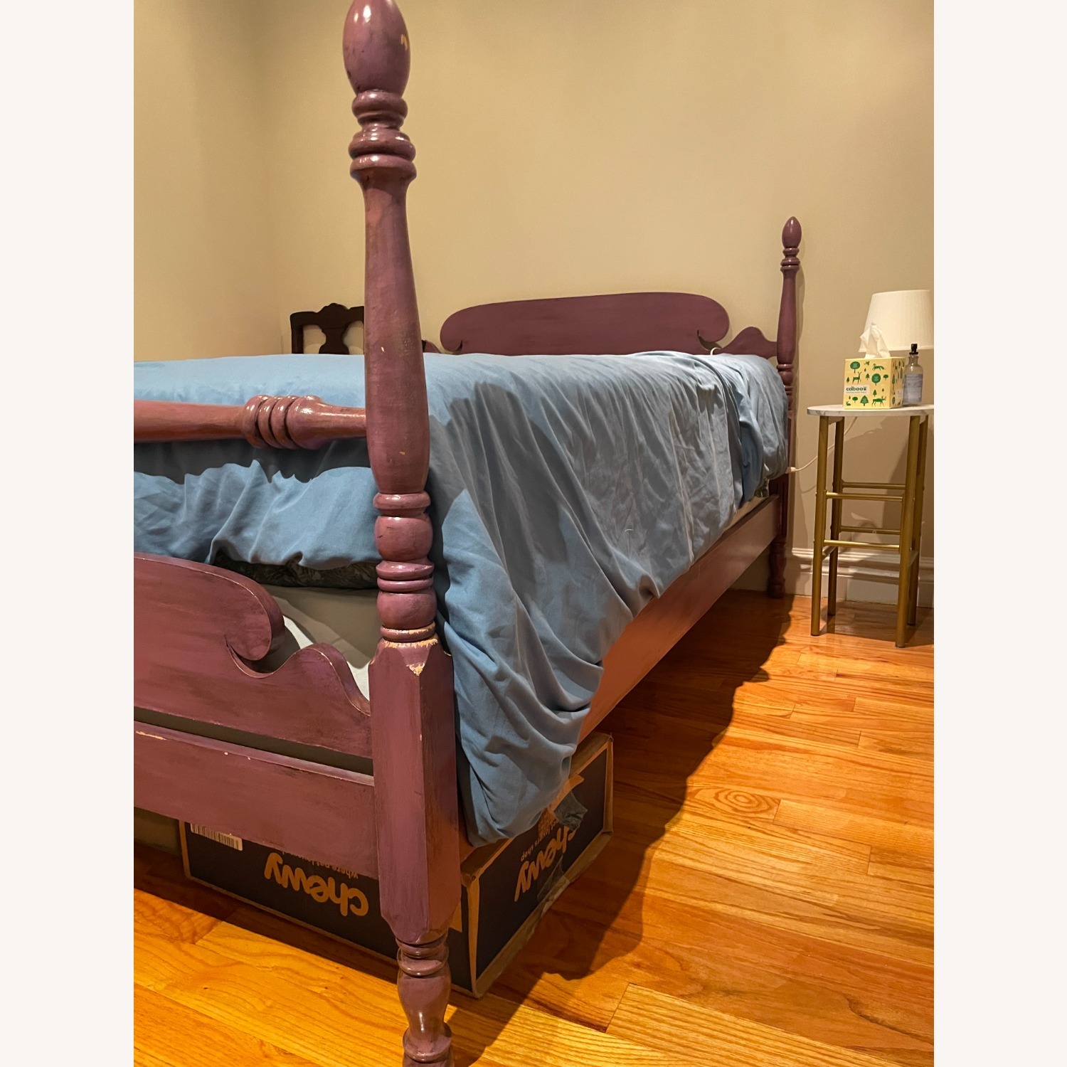 Purple Wood Full Bed - image-2