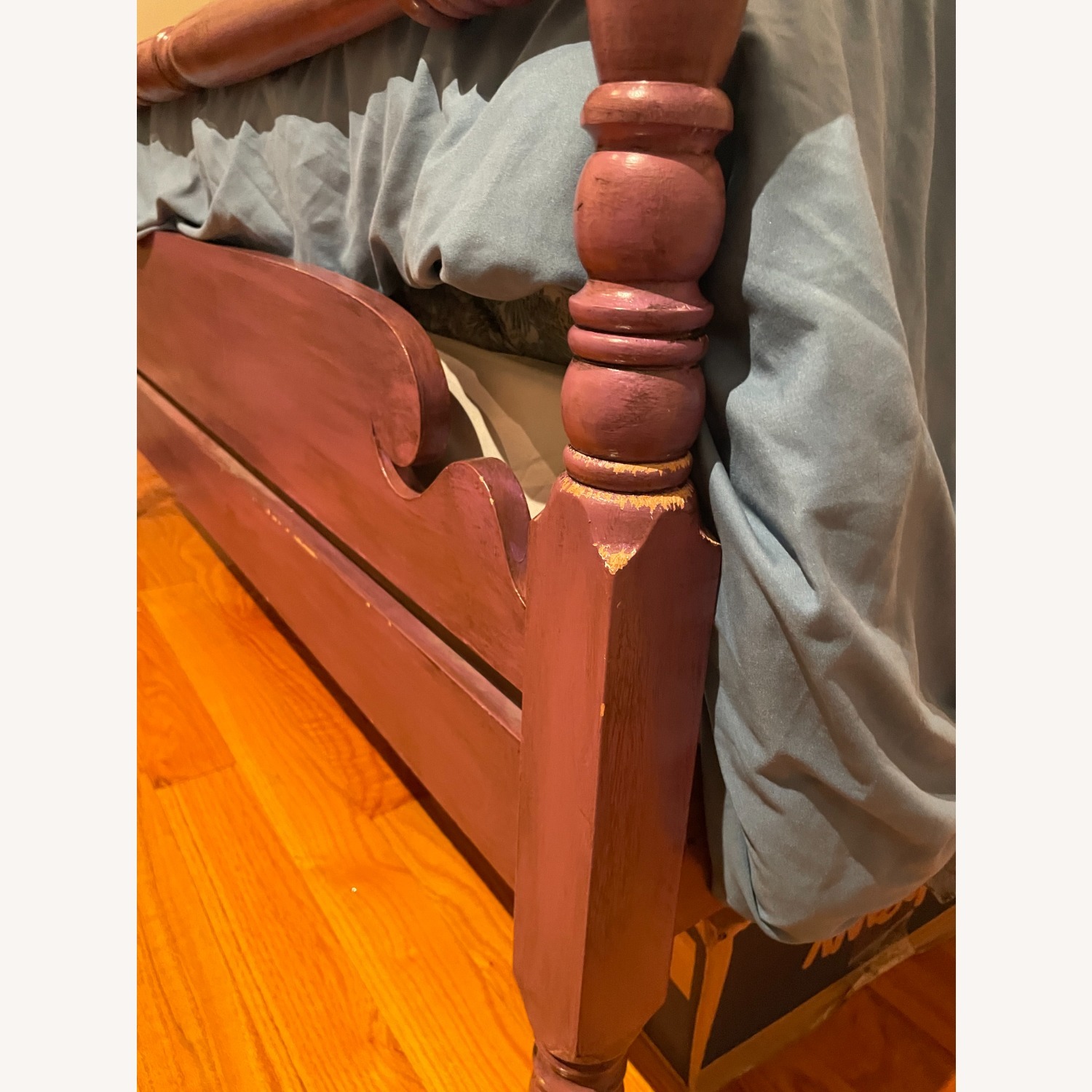 Purple Wood Full Bed - image-3
