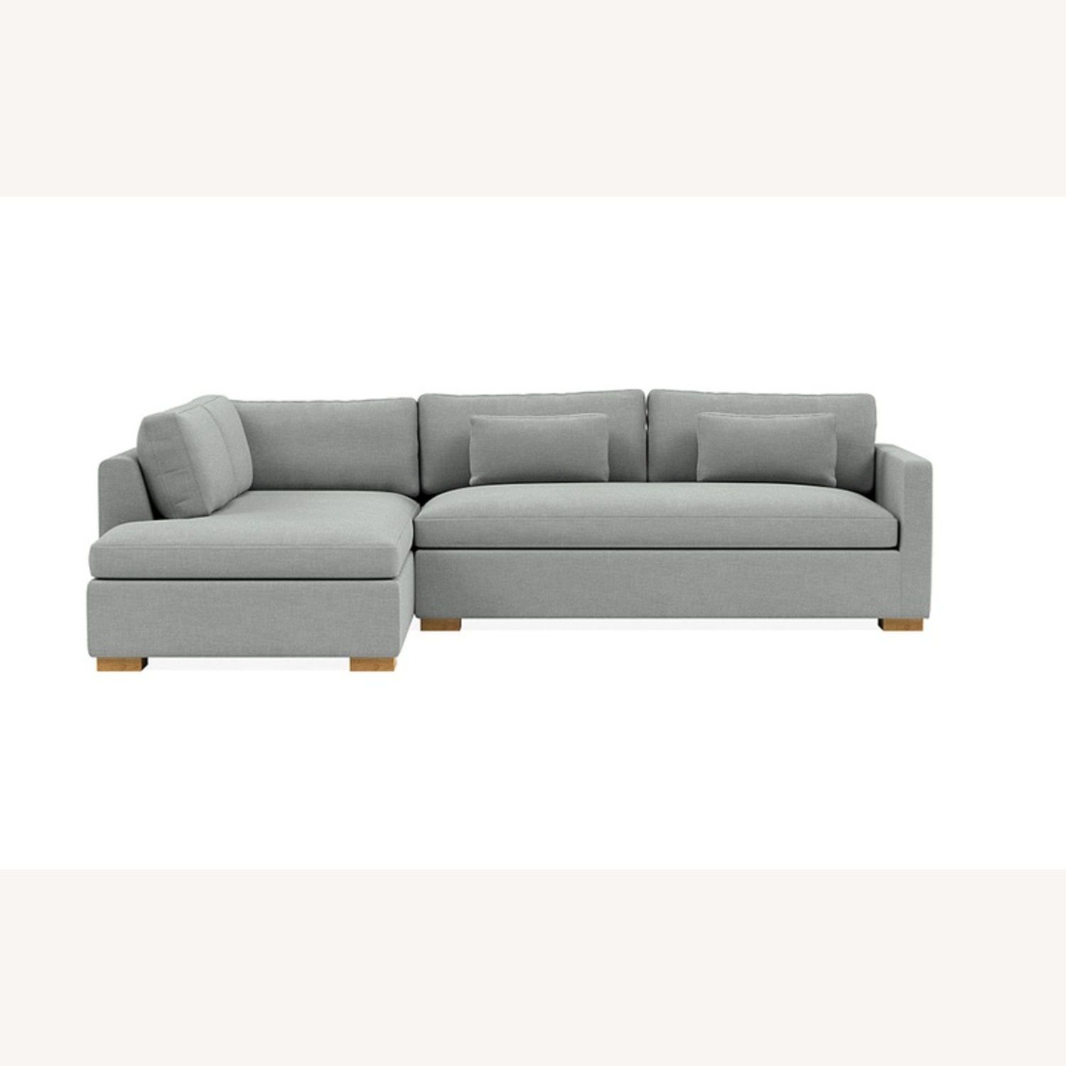 Interior Define Light Gray 2 Piece Sectional - image-7