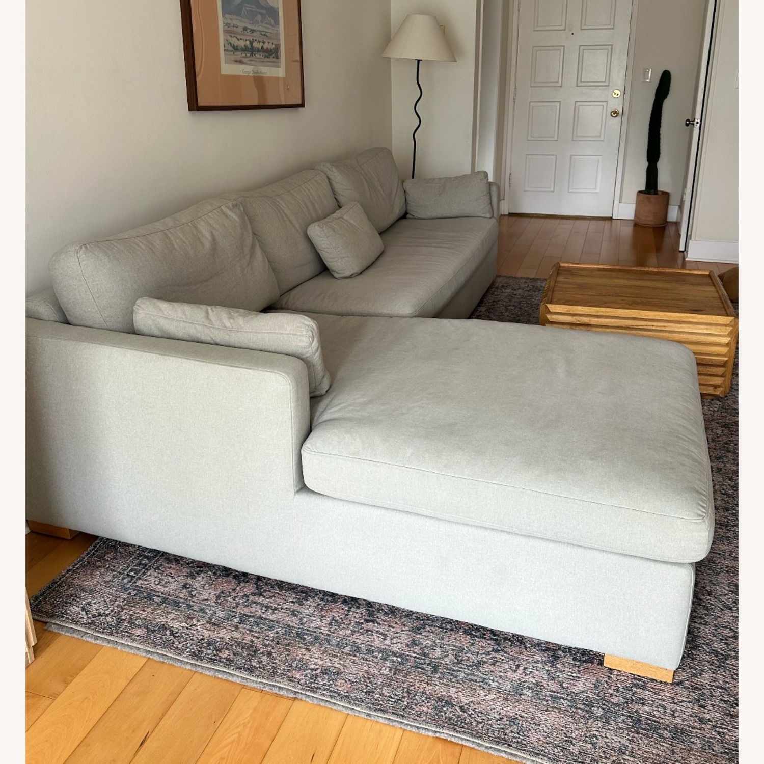 Interior Define Light Gray 2 Piece Sectional - image-2