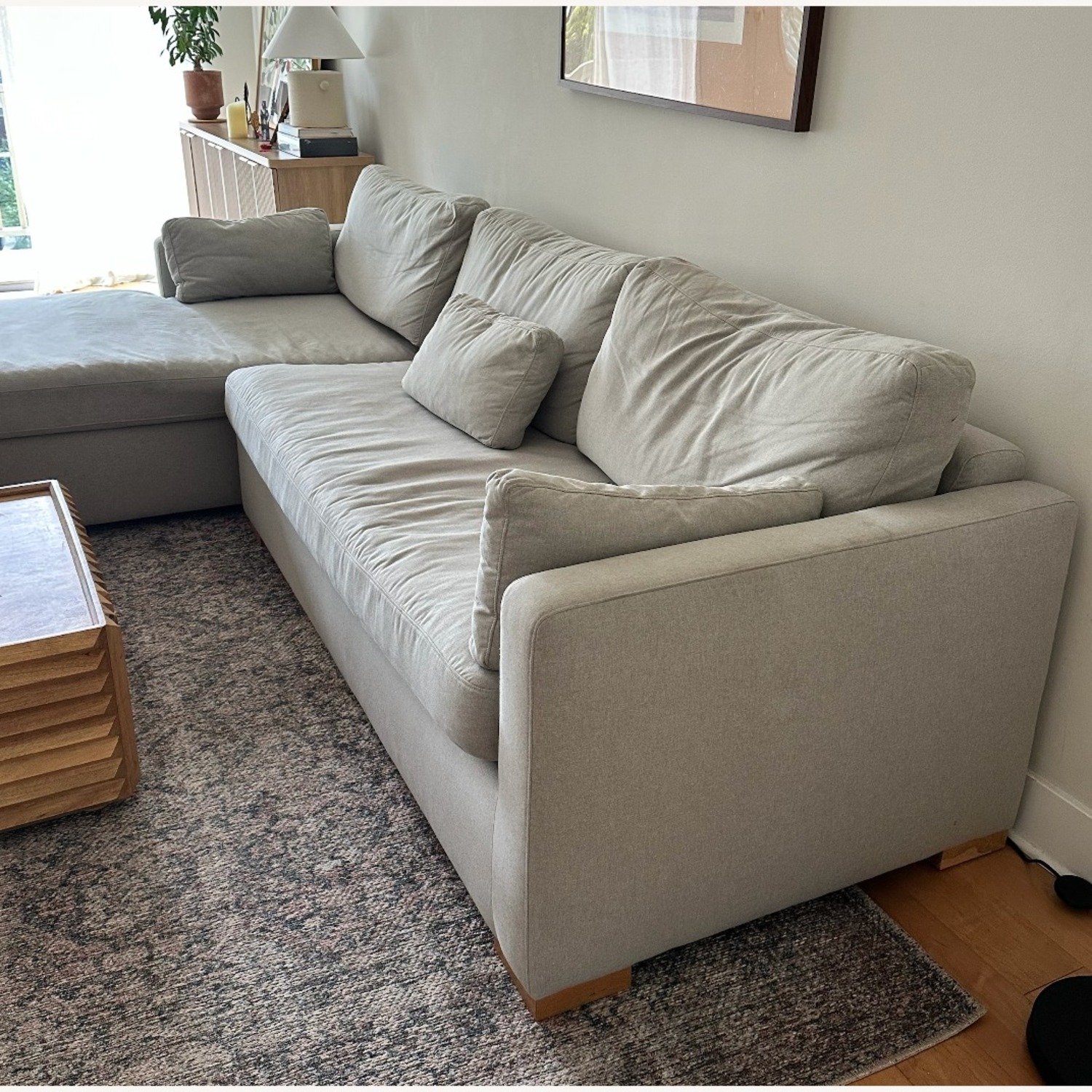 Interior Define Light Gray 2 Piece Sectional - image-3