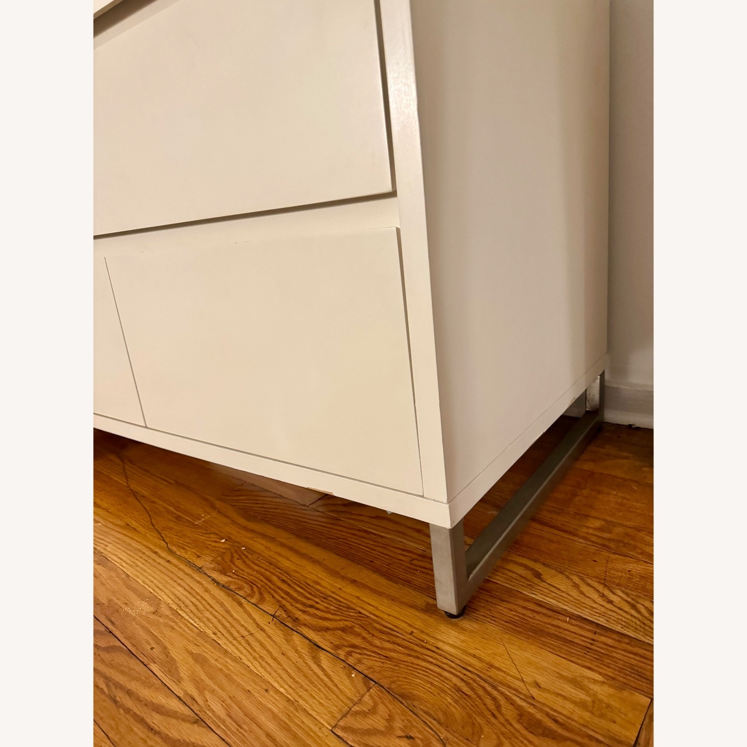 West Elm Emilia White Lacquer Dresser (6 Drawers) - image-3