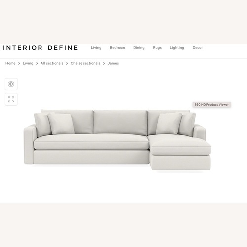 Used Interior Define Polar James Sectional for sale on AptDeco