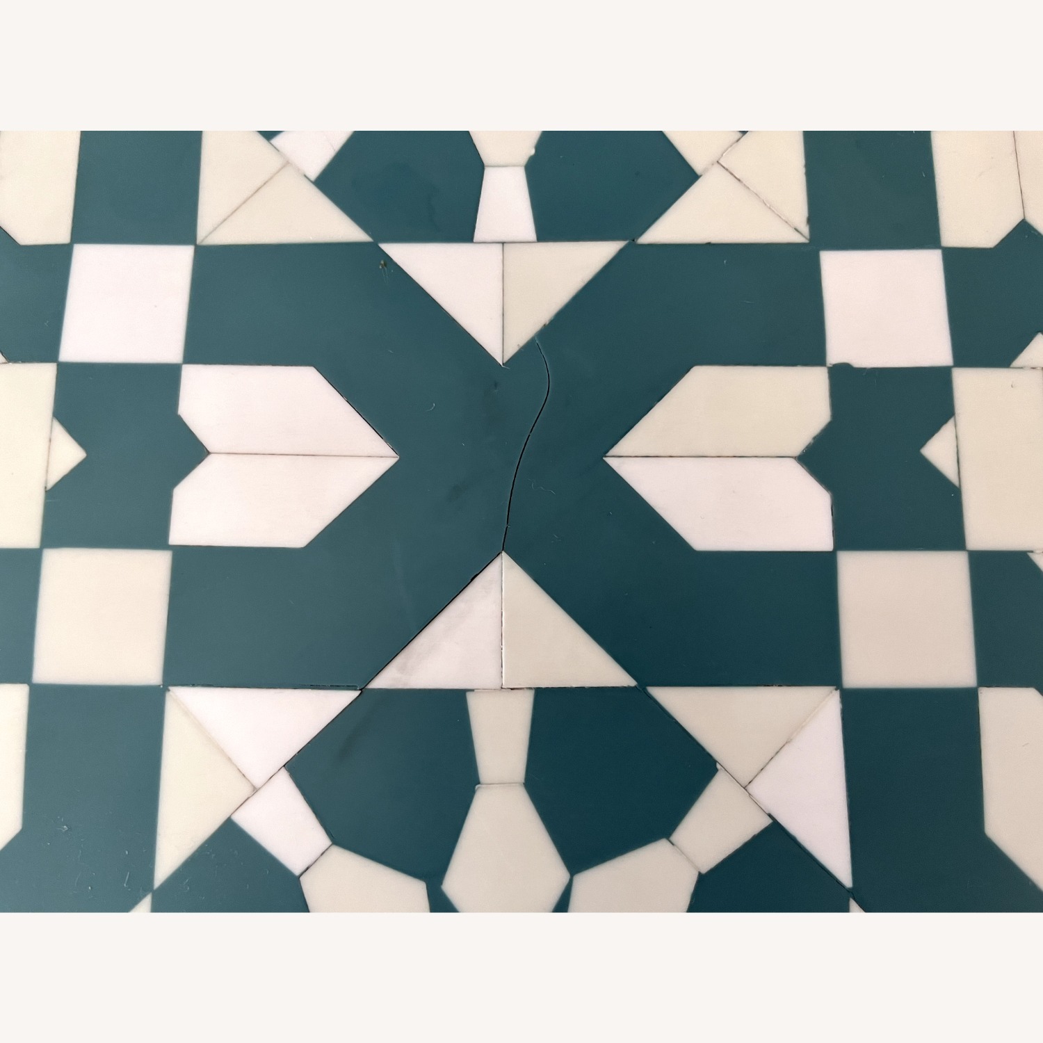 Anthropologie Bone Inlay Green Coffee Table - image-2